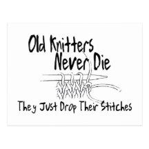 Old Knitters Postcard