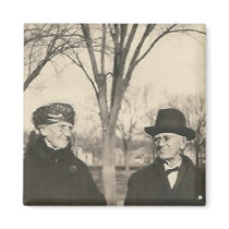 old lady and old man magnet