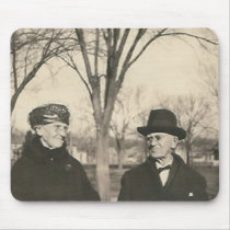 old lady and old man mouse mat