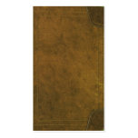 old leather book cover business cards
