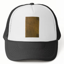 old leather book cover hats