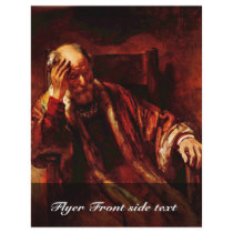 Old Man In The Armchair By Rembrandt Harmensz. Van Personalized Flyer