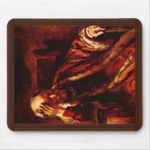 Old Man In The Armchair By Rembrandt Harmensz. Van Mouse Pads