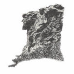 Old Man in the Mountain, NH - Artist's Pen Sketch photo sculptures