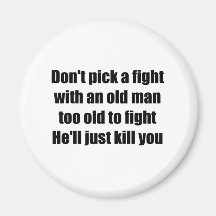 Old Man Refrigerator Magnet
