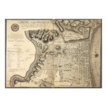 Old Map of Philadelphia Pennsylvania from 1796 Photograph