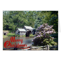 Old Mill Christmas Greeting Cards