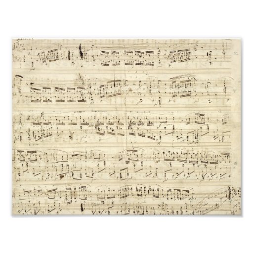Old Music Notes - Chopin Music Sheet Art Photo