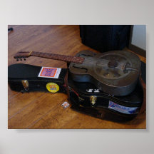 Old National Duolian Guitar Posters