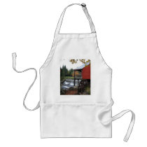 Old New England Mill, in the fall Apron