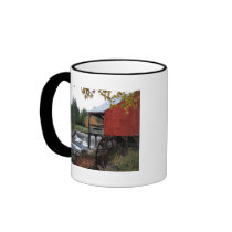 Old New England Mill, in the fall Mugs