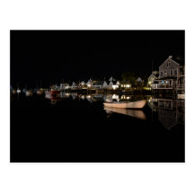 Old North Wharf at Night Postcard