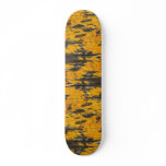 Old paint yellow skateboard