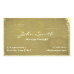 Old Paper Massage Therapist/Bodywork Business Card
