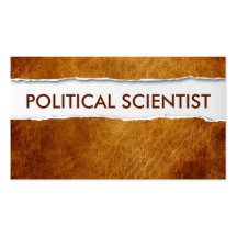 Old Paper Political Scientist Business Card
