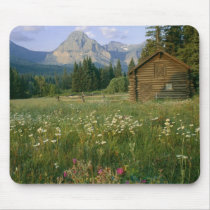 Old Park Service cabin in the Cut Bank Valley Mouse Pads