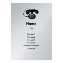 Old Phone Profile Card Business Card Templates