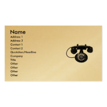 Old Phone Profile Card Business Card Templates