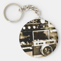 Old Photo Camera Key Chain