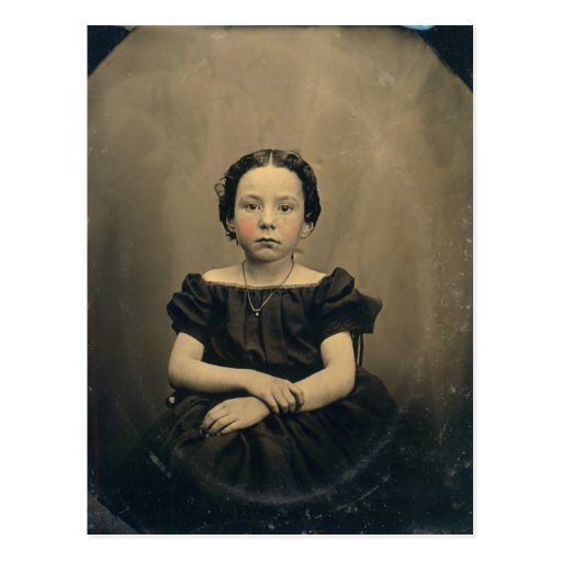 Old Phtograph of a Victorian Girl Post Cards