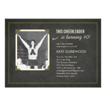 Old Picture Surprise Birthday Invitations (Dark)