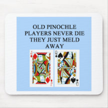 old pinochle player mousepad
