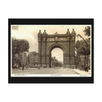 Old Postcard, Barcelona, Arco de Triunfo