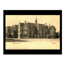 Old Postcard, Bedford Grammar School