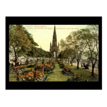 Old Postcard, Edinburgh, Scott Monument