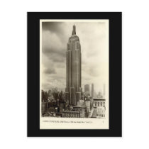 Old Postcard, Empire State Building, New York City