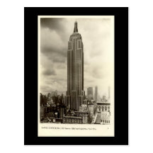 Old Postcard, Empire State Building, New York City