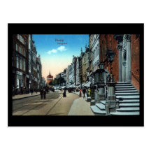Old Postcard, Gdansk/Danzig, Langgasse