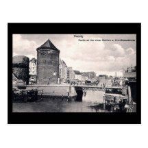 Old Postcard, Gdansk/Danzig, Poland