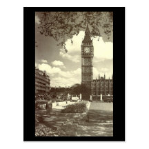 Old Postcard, London, Big Ben