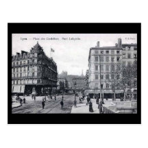 Old Postcard - Lyon, Place des Cordeliers