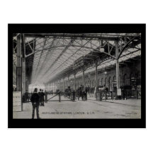 Old Postcard - Marylebone Station, London