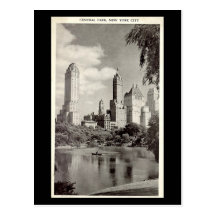 Old Postcard - New York City, Central Park