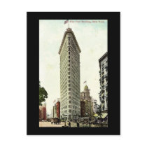Old Postcard, New York City, Flat Iron Building