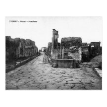 Old Postcard - Pompei, Strada Consolare
