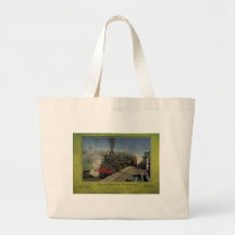 Old Railway Poster Tote Bag