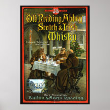 Old Reading Abbey Whisky Print