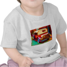 Old Red Classic Car Tees