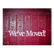 Old red door, new address post cards