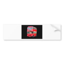 Old red London bus from around 1950 Bumper Sticker