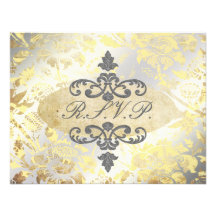 Old Rose RSVPs require 5x7 wedding invitations