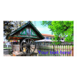 Old rural fountain picture card