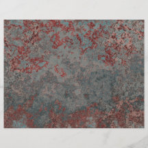 Old Rusty Metal Textured Personalized Flyer
