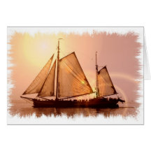 Old Sailing Ships Greeting Card