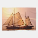 Old Sailing Ships Kitchen Towel