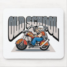 Old School Biker Mouse Mat